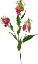 Fabulous Flowers - 3,0 sts zijden gloriosa hotpink 80 cm - Decoratieve kunstbloemen