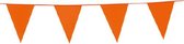 Oranje Holland plastic groot formaat vlaggetjes/vlaggenlijnen van 10 meter. Koningsdag/supporters feestartikelen en versieringen