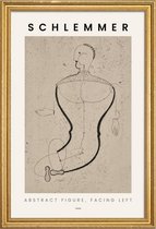 JUNIQE - Poster in houten lijst Schlemmer - Abstract Figure, Facing