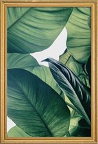 JUNIQE - Poster met houten lijst Light Shines Through -30x45 /Groen