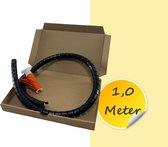 CT Kabelvreter - 1 meter Kabelorganizer Slang met Easytool [Kabelspiraal] - [Kabelbinder] - [kabelgoot]