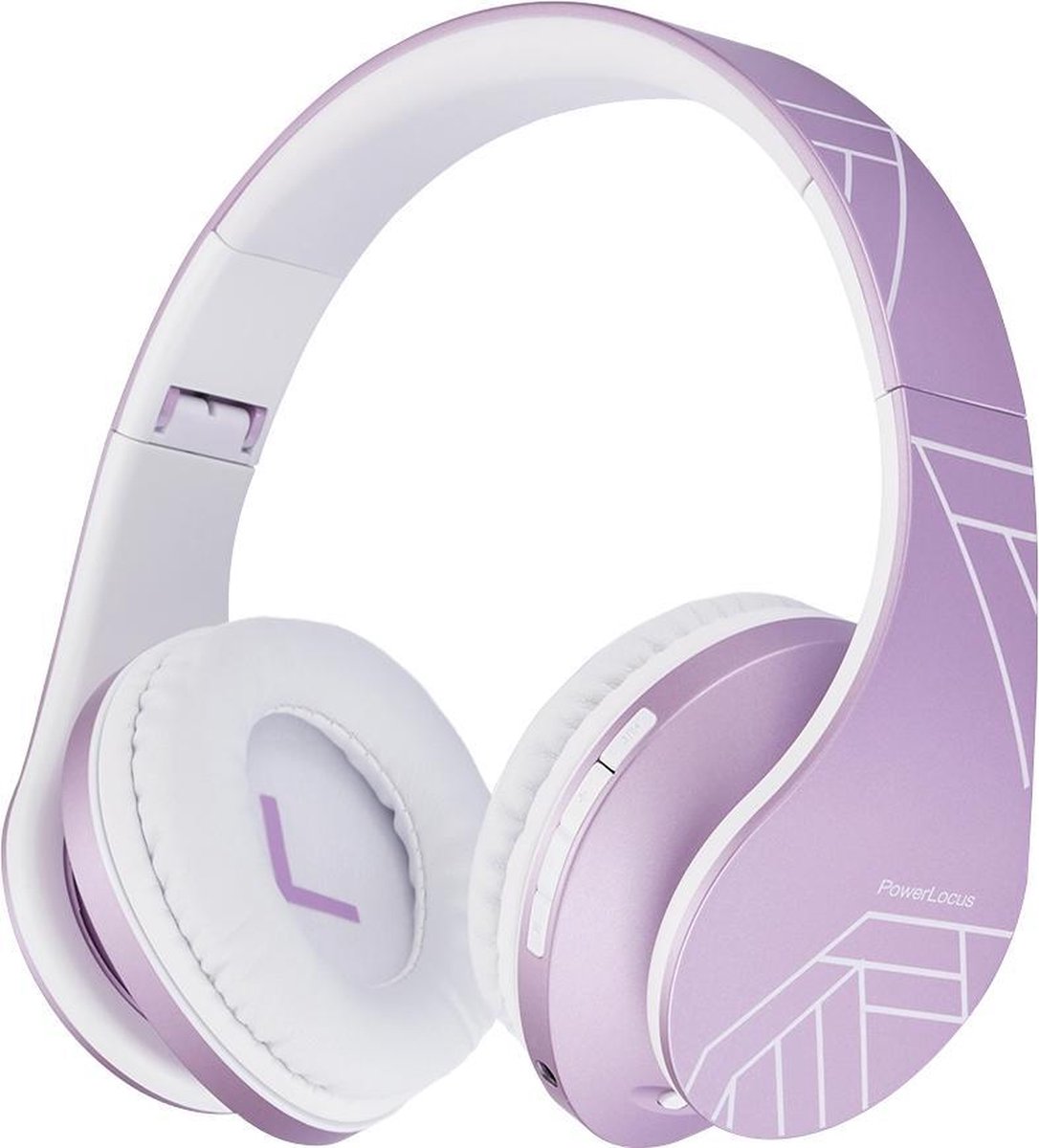 PowerLocus P2 draadloze Over-Ear Koptelefoon Inklapbaar koptelefoon voor kinderen - veilig volume van 85 dB - Bluetooth Hoofdtelefoon - Met microfoon