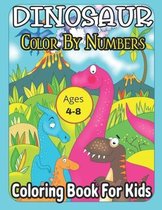 Dinosaur Color By Numbers Coloring Book For Kids