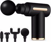 DATO® Mini Massage Gun | Nek, Rug en Fullbody Massage | Versneld Spierherstel | 4 Verschillende Opzetstukken | USB-C