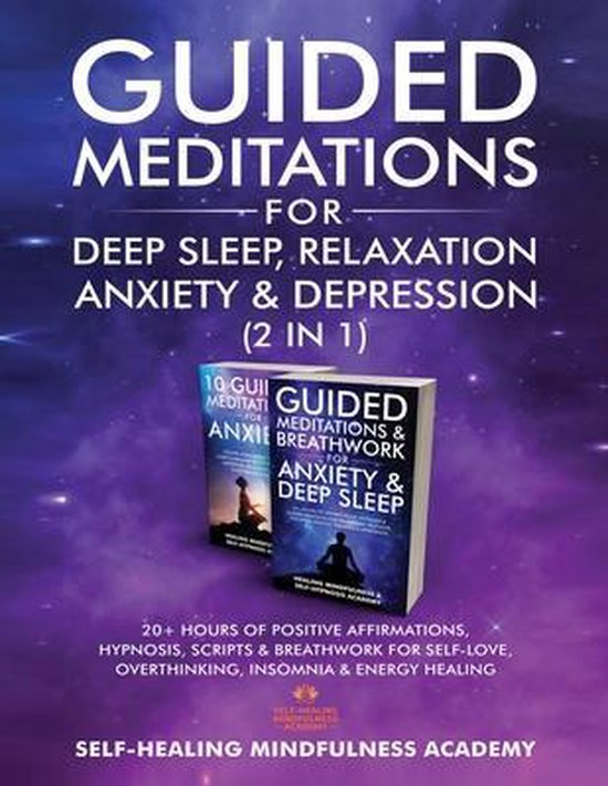 Guided Meditations For Deep Sleep, Relaxation, Anxiety & Dep ... - cover