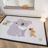 Love by Lily - groot speelkleed baby - Koala with baby - 200x150 - speelmat binnen en buiten - speelmat baby