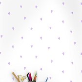 Dutch Wallcoverings - Make Believe Love Hearts wit/lila