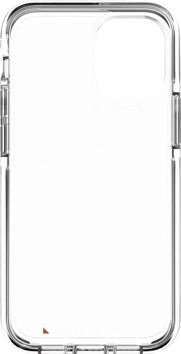 Gear4 Piccadilly D3O hoesje geschikt voor iPhone 12 mini - transparant met zwart