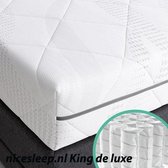 Nicesleep.nl King de Luxe-  90x200 cm- Pocketvering Matras met Koudschuim - Hard - 25 cm dik- op afspraak geleverd