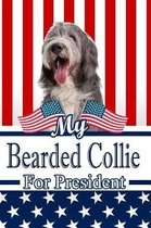 My Bearded Collie for President: 2020 Election Isometric Dot Paper Notebook 120 Pages 6x9