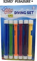 Power Escorts - Duik Staven - Diving Set - 6 Stuks - Regenboog kleuren