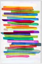 JUNIQE - Poster in kunststof lijst Colorful Stripes 1 -40x60