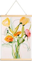 JUNIQE - Posterhanger Bloom Series Norway 0915 -40x60 /Groen & Oranje