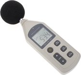 Digitale geluidsniveaumeter (30 tot 130 dB) met usb aansluiting - digitaal - voor geluidskwaliteitscontrole - optie voor statief aansluiting - op 4 AAA baterijen - realtime analyse