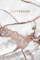 Notebook: Beautiful Bronze Rose Marble ★ Personal Notes ★ Daily Diary ★ Office Supplies 6 X 9 - Regular Size N