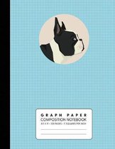 Graph Paper Composition Notebook: French Bulldog - Quad Ruled 5 Squares Per Inch for Math & Science