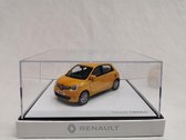 Renault Twingo (Geel) (8 cm) 1/43 Norev [Inclusief Luxe Showcase] - Modelauto - Schaalmodel - Model auto - Miniatuurauto - Miniatuur autos