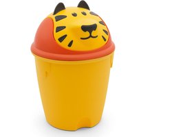 foto van Ava: Curver - Prullenbak voor kinderen - Tijger / Geel  kleur