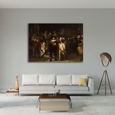 KEK Original - Oude Meesters - de Nachtwacht - wanddecoratie - 150 x 100 cm - muurdecoratie - Plexiglas 5mm - Acrylglas - Schilderij