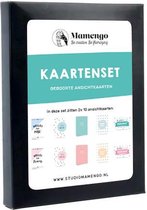 20x geboorte kaartjes (A6 formaat) - Kaartenset - Ansichtkaarten - Roze - Blauw - Studio Mamengo