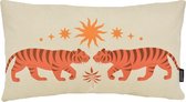 Indya Spirit Tiger Kussenhoes | Katoen / Linnen | 30 x 50 cm | Tijger