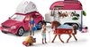foto van Schleich Horse Club Speelfigurenset - Avontuur met auto en paardentrailer - Kinderspeelgoed voor Jongens en Meisjes - 5 tot 12 jaar - 18 Onderdelen - 42535