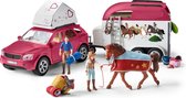 Schleich Horse Club - Inclusief Paardentrailer - Speelfigurenset - Kinderspeelgoed voor Jongens en Meisjes - 5 tot 12 jaar - 42535