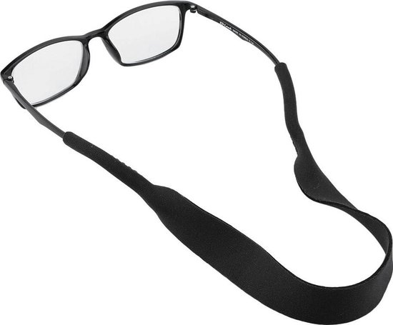 Fako Bijoux® - Cordon à lunettes - Néoprène - Noir | bol.com