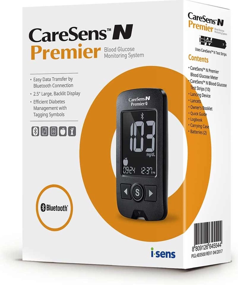 Caresens N Premier glucosemeter startpakket mmol L