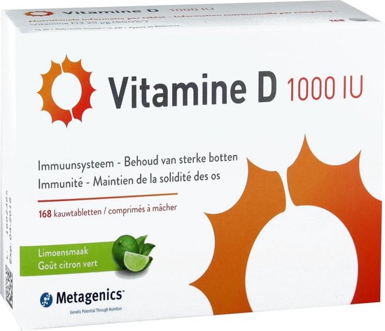 Vitamine d3 1000 168 st