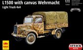 Attack | 72920 | M.B. L1500 Wehrmacht Light Truck 4x4, with canvas top. | 1:72