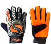 Sondico Keepershandschoenen Match - Junior - Zwart/Wit/Oranje - maat 6