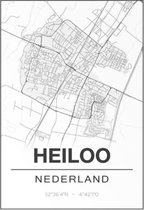 Poster/plattegrond HEILOO - 50x70cm