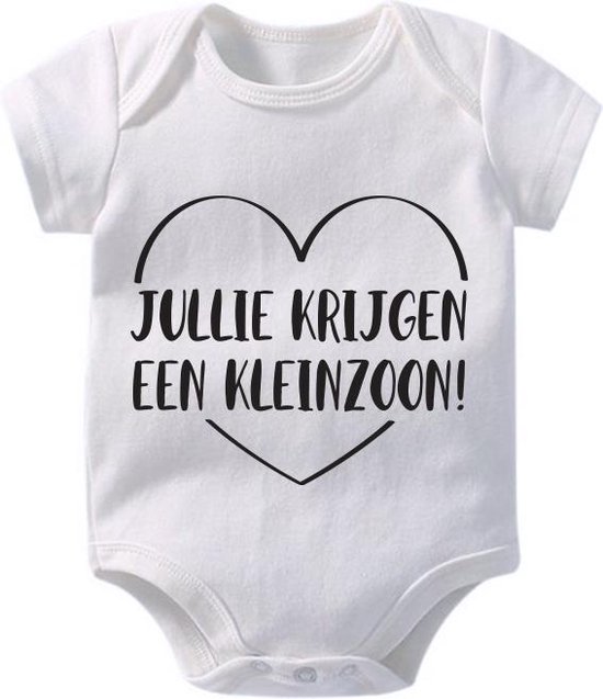 Body Bébé Hospitrix avec texte que vous obtenez un petit-fils| 0-3 mois | Manche courte | Cadeau de Grossesse
