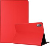 Lenovo Tab P11 Pro Gen 1 Hoes - Mobigear - Folio 3 Serie - Kunstlederen Bookcase - Rood - Hoes Geschikt Voor Lenovo Tab P11 Pro Gen 1