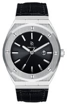 Paul Rich Signature Carbon Leer PR68SBL horloge 45 mm