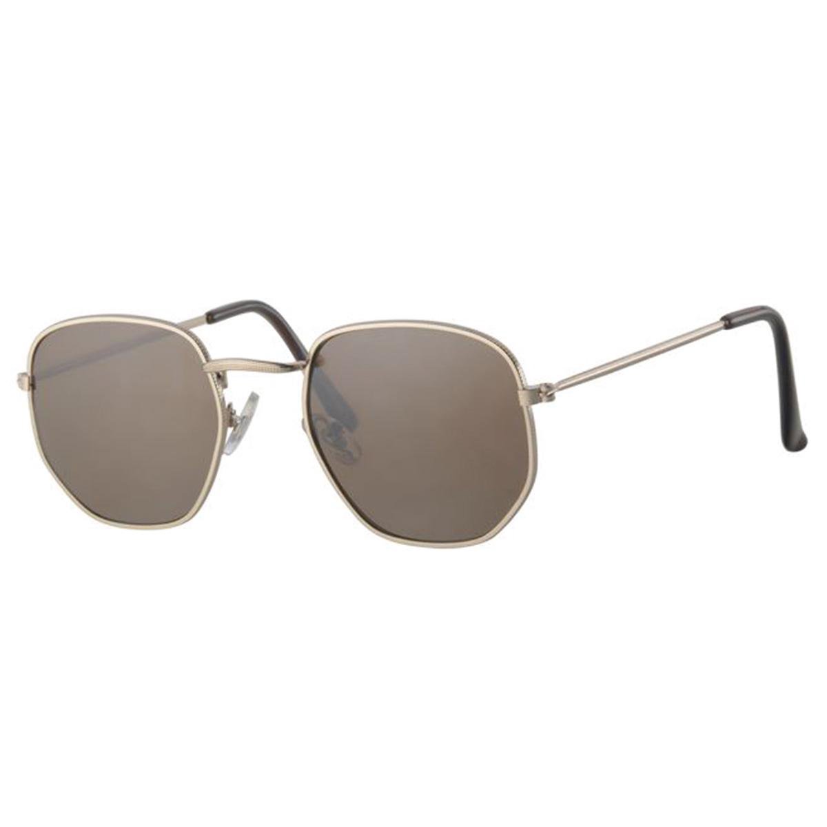 Freaky Glasses® – Festival Bril – Rave Zonnebril – UV400 - Dames – Heren - Bruine Spiegelglazen