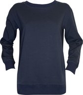 MAGIC Bodyfashion Lounge Sweater Vrouwen Loungewear trui - Navy Blue - Maat L
