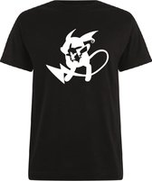 Pokémon T-shirt zwart Raichu maat 140