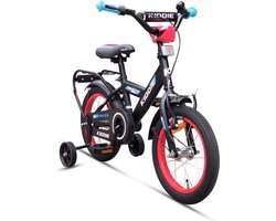 Kinderfiets Kiddie Boy 14'' Black/Blue/Red