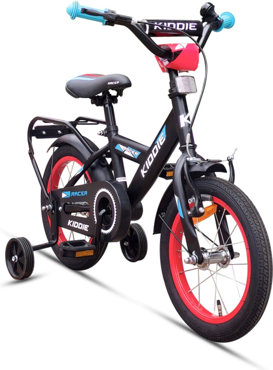 Kinderfiets Kiddie Boy 14'' Black/Blue/Red