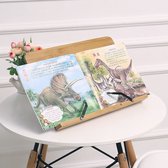 Verstelbare Boekenstandaard - Boekenhouder voor kookboek (kookboekstandaard) tablet of boek standaard - Extra Breed