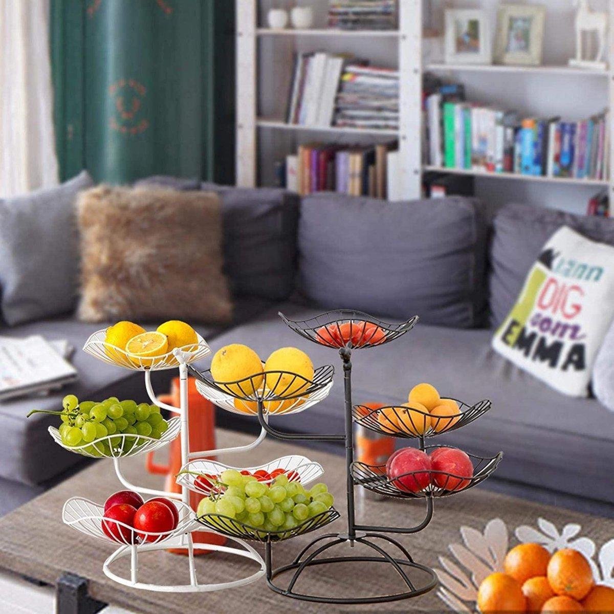 Paniers de fruits Fruit Etagere Fruit métal Stand 5 Tier creux Fruit