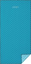 LAY ON ME® Louison - XXL Strandlaken 100x200 cm - lichtgewicht strandhanddoek - blauw zandvrij badlaken - microvezel reishanddoek