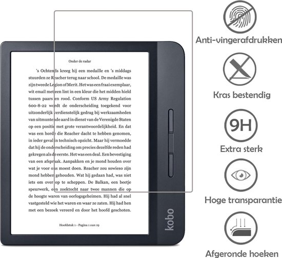 Screenprotector - Geschikt voor - Kobo Libra H2O - Screenprotector Bescherm Glas Gehard Screen Protector - 3 Stuks van AZNS — afbeelding 3