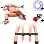 LoveVlijt®  - Bondage set - Inclusief Handboeien en Enkelboeien - BDSM - Kinky - Discreet verpakt - Inclusief Anal Plug en Cockring
