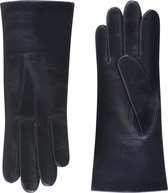 Cashmere gevoerde leren handschoenen dames model Wolverhampton Color: Navy, Size: 7