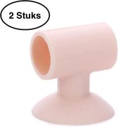 Deurstopper roze – Deur beschermer – Deurklink beschermer – Deur stopper – Buffer – muur beschermer - 2 stuks