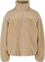 PIECES PCFAWNA TWO IN ONE TEDDY JACKET Dames Jas - Maat S