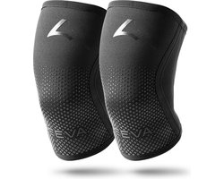 Reeva Knee Sleeves 5mm - Knee sleeves crossfit - knee wraps - Knee sleeves powerlifting - Reflective Knie Brace geschikt voor Gewichtheffen, Fitness en CrossFit - Unisex - Verkocht per paar - Maat (Xs)